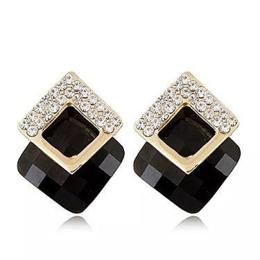 Shining Diva Fashion Latest Italian Designer 18k Gold Plated Crystal Earrings For Women and Girls